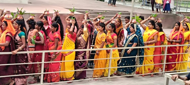 पोठिया में अखंड हरिनाम संकीर्तन का हुआ आयोजन