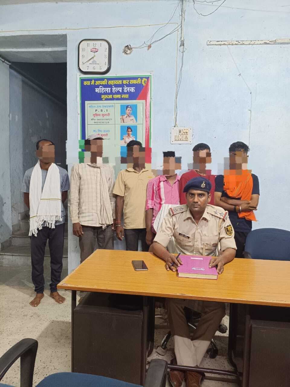 पुलिस पर हमले के मामले में छह आरोपितों को भेजा गया जेल