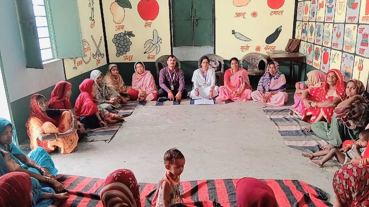 स्वास्थ्य व पोषण को लेकर चलाया समुदाय जागरूकता अभियान