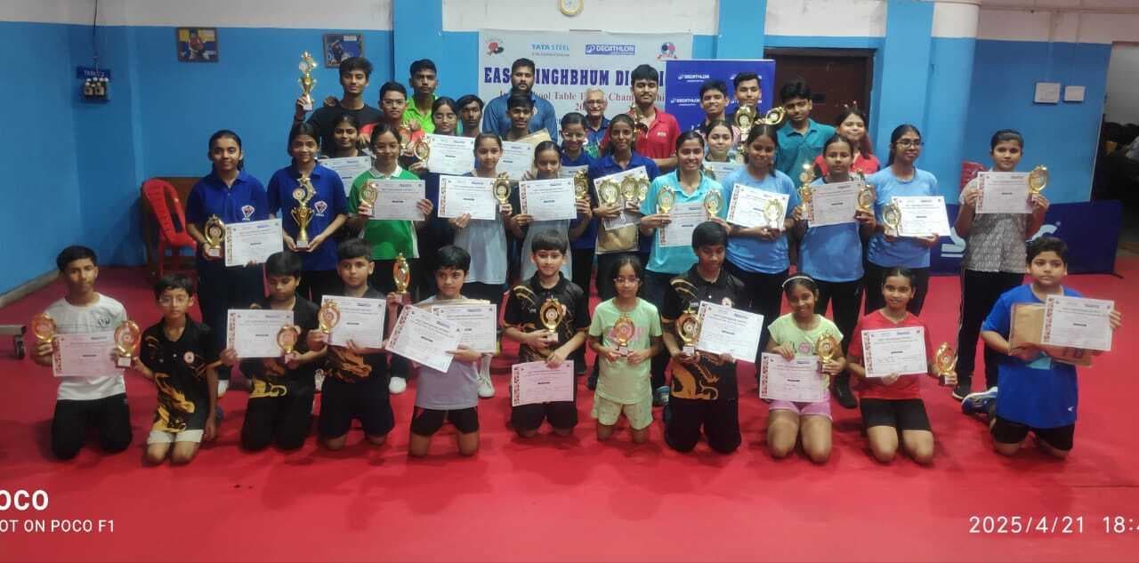 East singhbhum inter school table tennis: जेएच तारापोर की अर्चिता डे को दोहरा खिताब