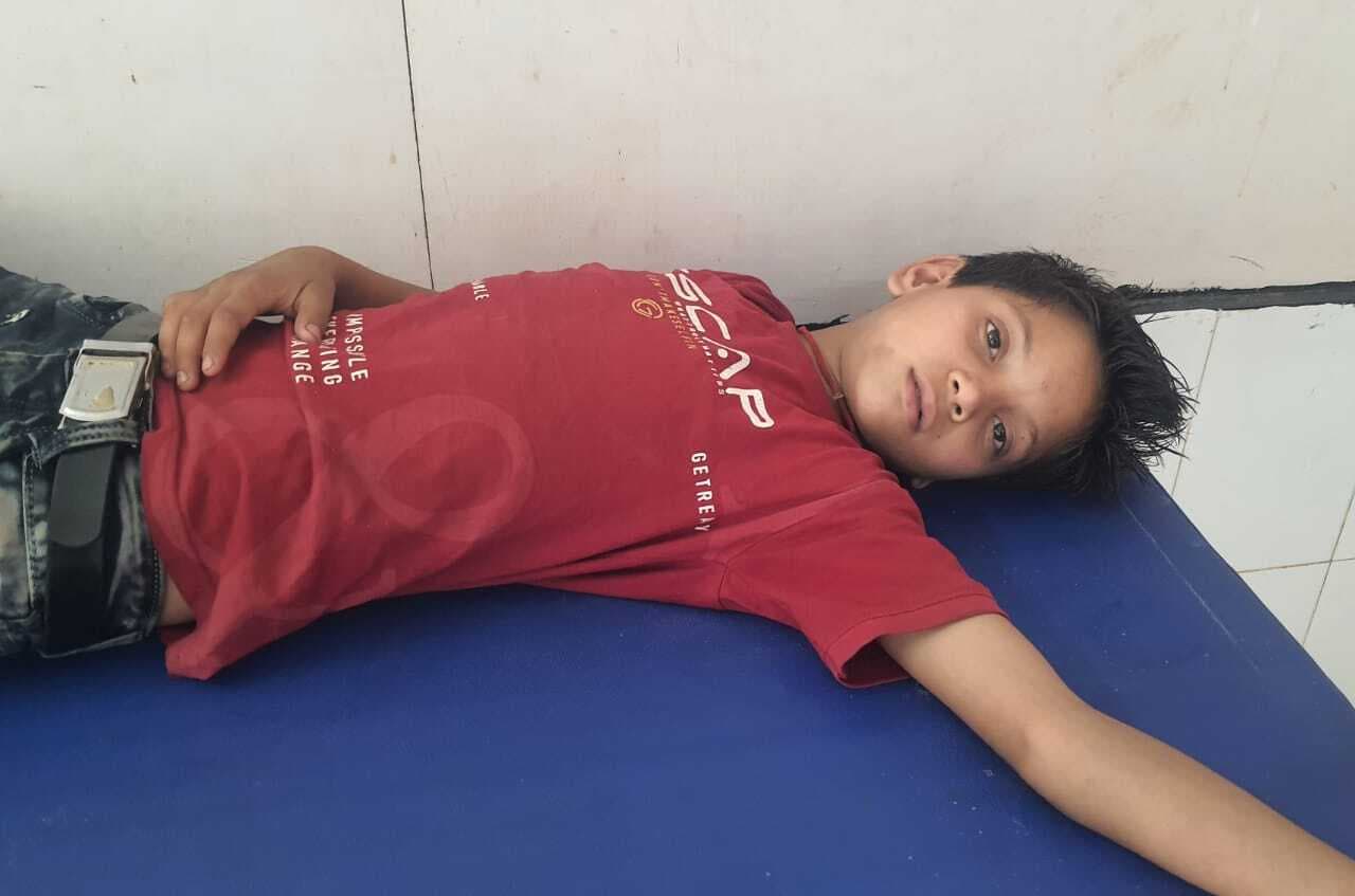 छत से गिरकर बालक हुआ घायल