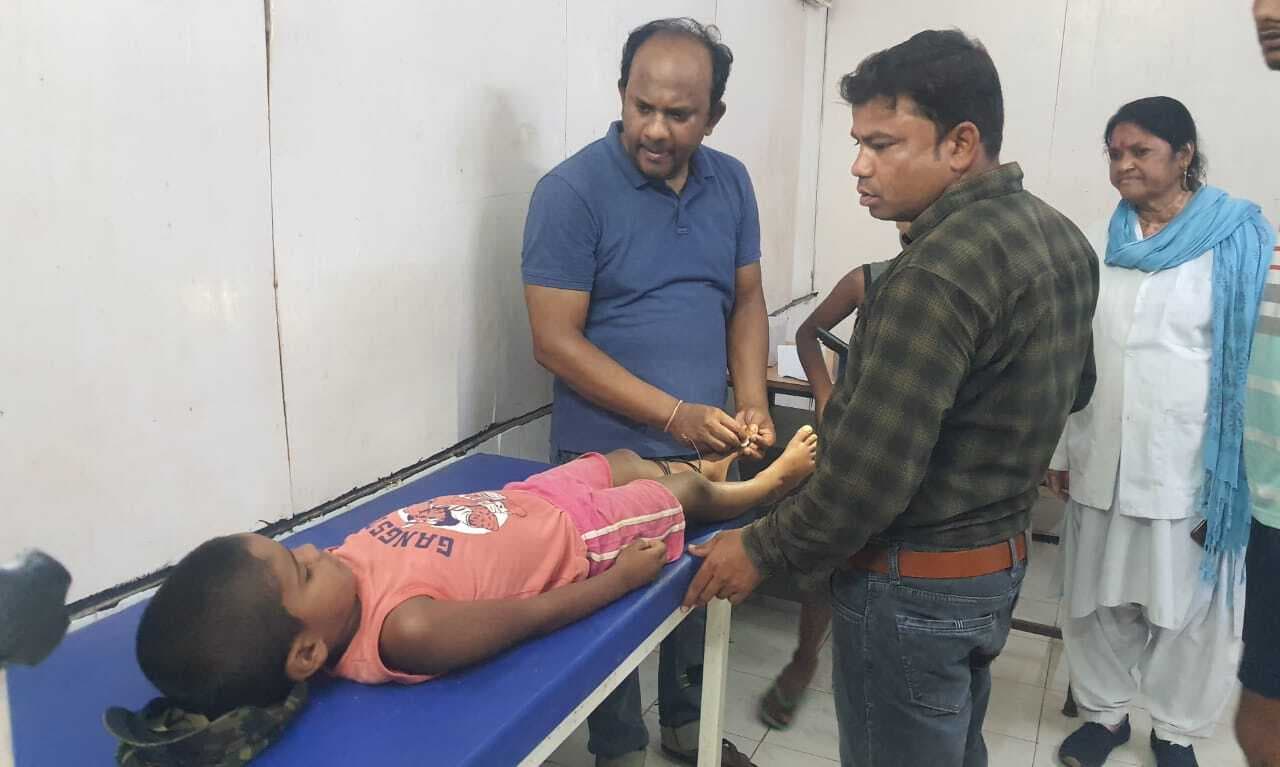 टिटहीवरण में सर्पदंश से आठ वर्षीय बालक घायल