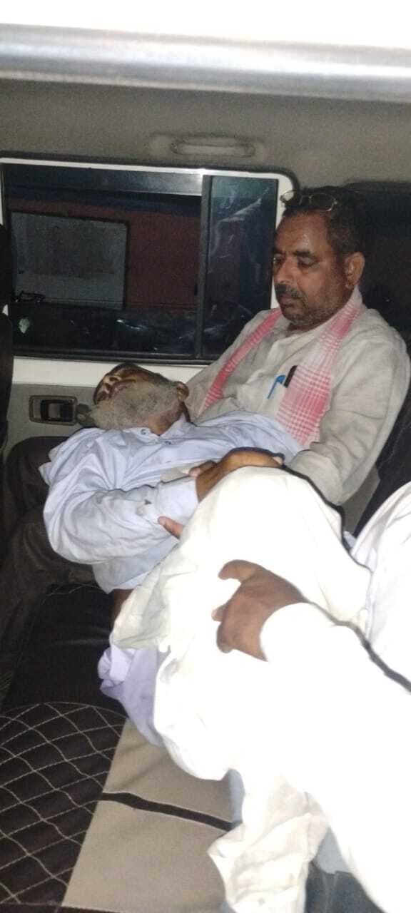 अज्ञात वाहन के धक्के से बाइक चालक वृद्ध की मौत