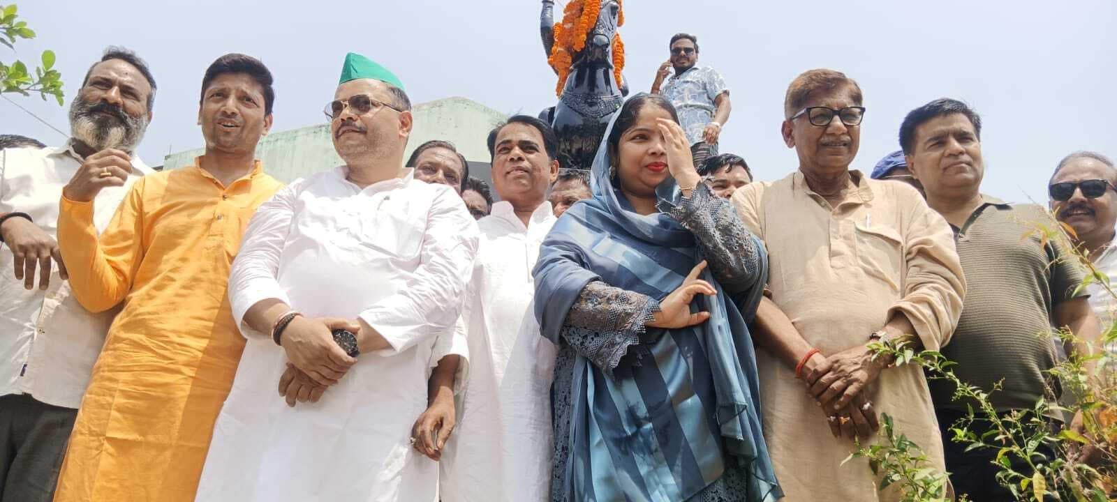 प्रथम स्वतंत्रता सेनानी बाबू कुंवर सिंह को राजद ने किया नमन