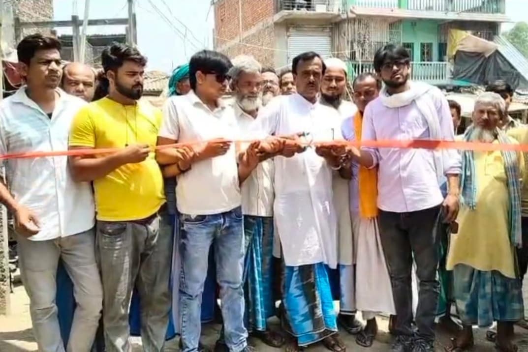 सड़क व नाला निर्माण कार्य का किया शुभारंभ