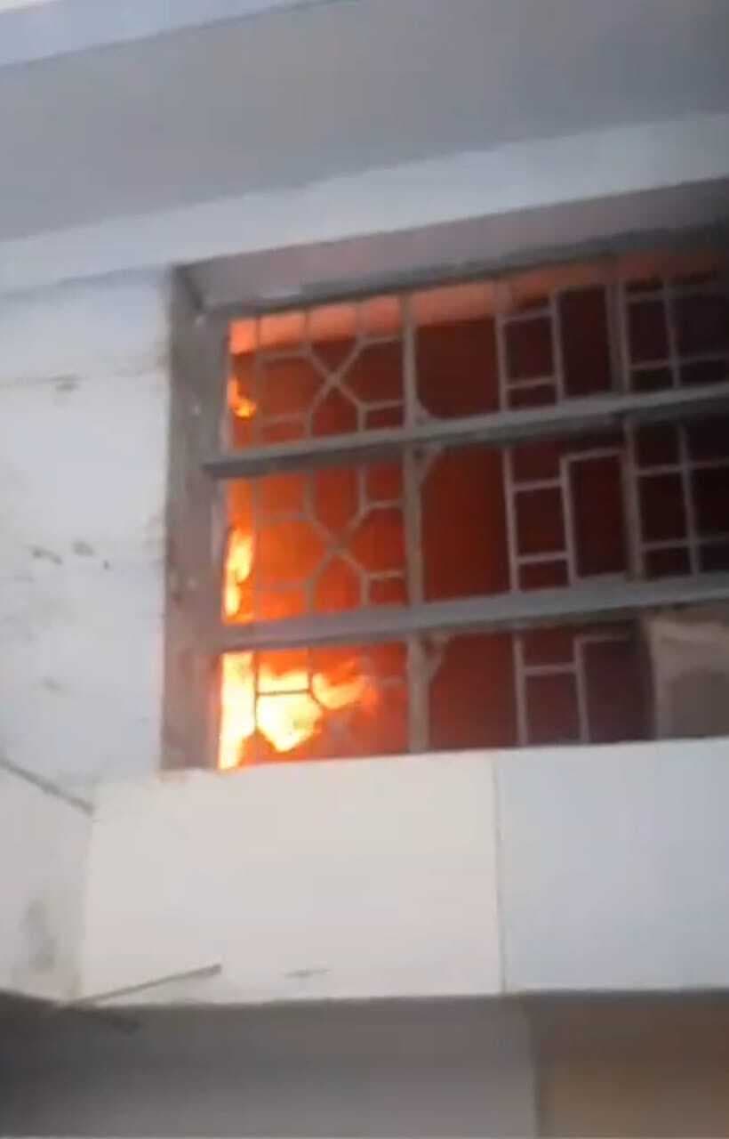 सदर अस्पताल के  नशा मुक्ति वार्ड में लगी आग, मची अफरातफरी