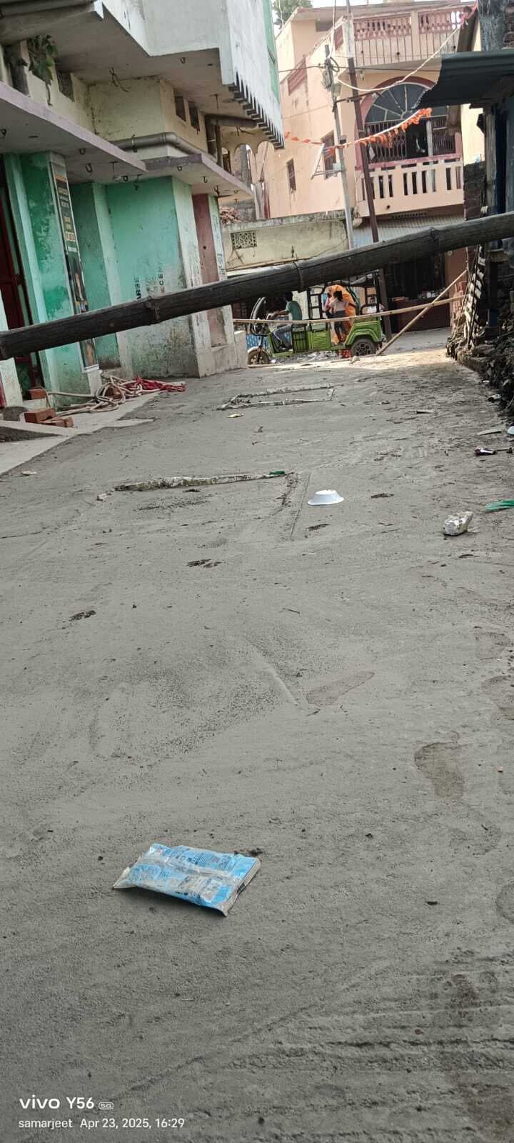 सड़क सह नाला निर्माण में अनियमितता की डीडीसी ने की जांच