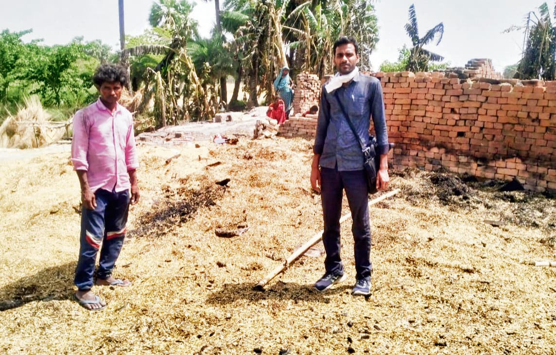 Saran News : पचरुखी में शॉर्ट सर्किट से लगी भीषण आग, दो घर जलकर राख