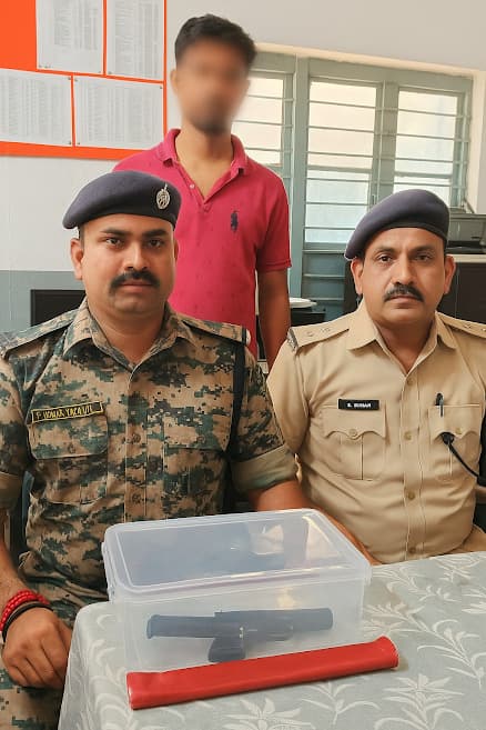 केसौर मौड़ से युवक पिस्टल के साथ गिरफ्तार