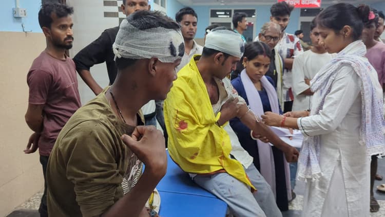 लड़की भगाने का विरोध करने पर चाचा-भतीजा समेत तीन को पीटा