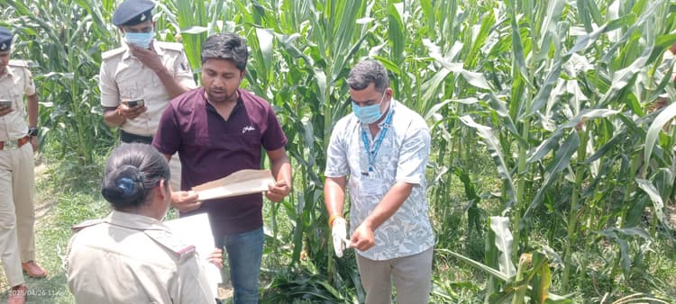 पूर्णिया के गंगेली में गला रेतकर किशोर की हत्या, मकई खेत में मिला शव