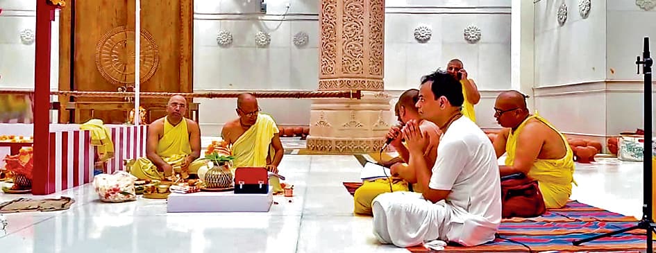 दीघा के जगन्नाथ मंदिर में शुरू हुआ यज्ञ अनुष्ठान