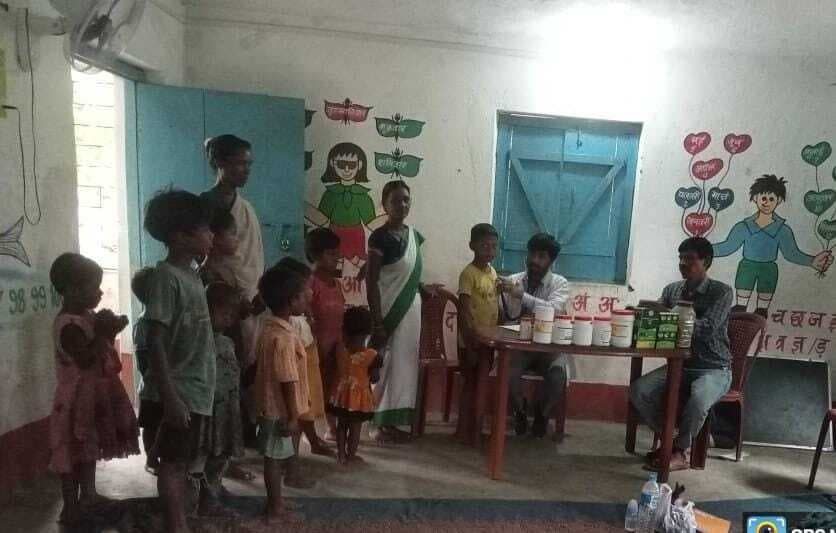 ओके00 शिविर में 123 लोगों की हुई स्वास्थ्य जांच