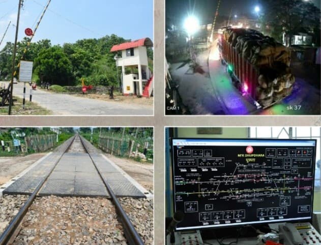 एनएफआर ने सीसीटीवी निगरानी के साथ समपार फाटकों पर यात्री सुरक्षा बढ़ाई