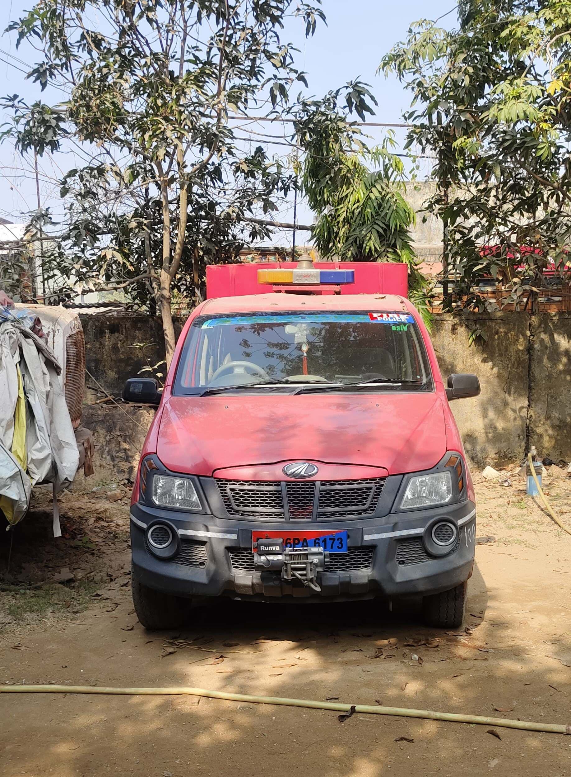 कुटुंबा के अग्निशमन दस्ते को भेजा गया कासमा थाना