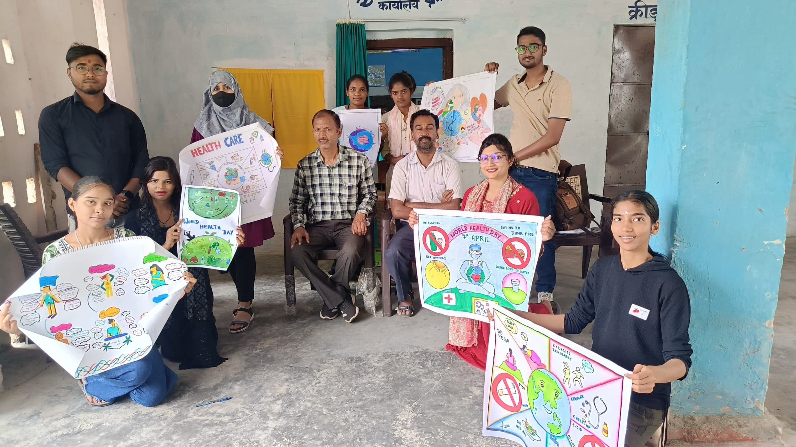 कोसी कॉलेज में कराया गया पेंटिंग प्रतियोगिता, आज कुलपति करेंगे सेहत केंद्र का करेंगे उदघाटन