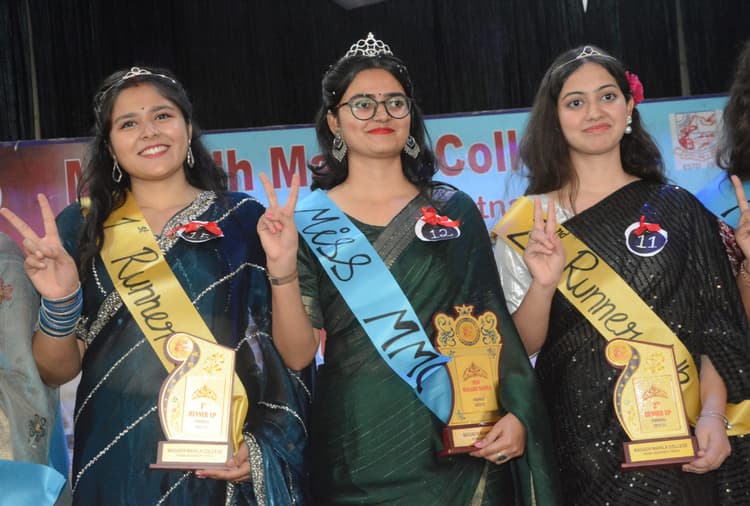 साधना के सिर सजा मिस मगध महिला का ताज