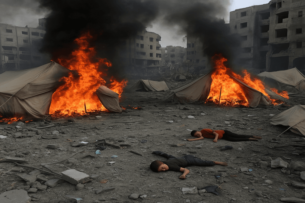 जलते टेंट, बुझती सांसें, गूंजती चीखें, 90 से ज्यादा मौत