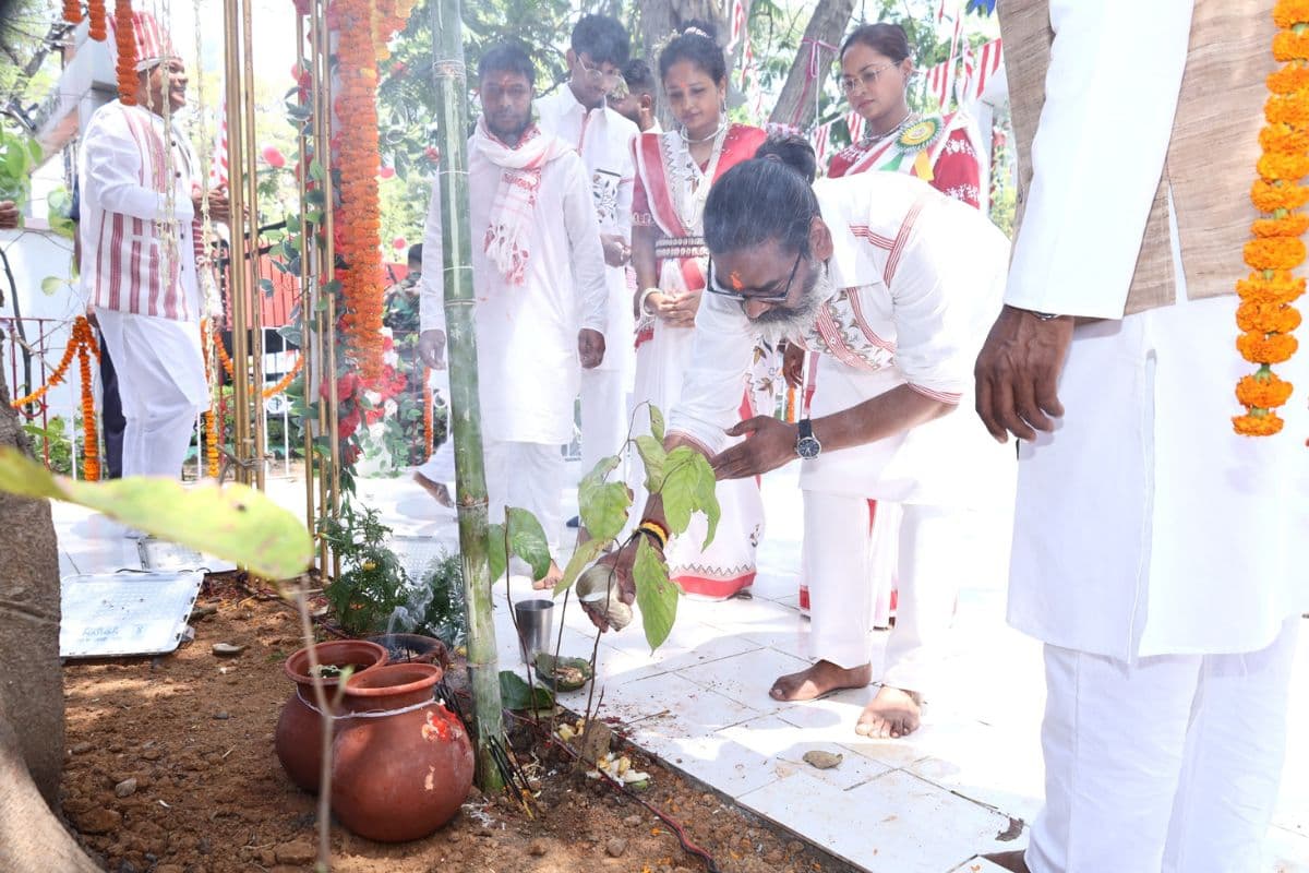 hemant soren on sarhul festival