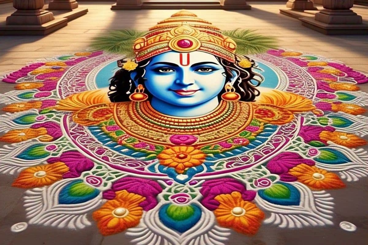 Ram Navami Rangoli Design 2025: धनुष-बाण रंगोली से प्रकट करें प्रभु श्रीराम की महिमा, घर पर बनाएं ये अद्भुत रंगोली डिजाइन