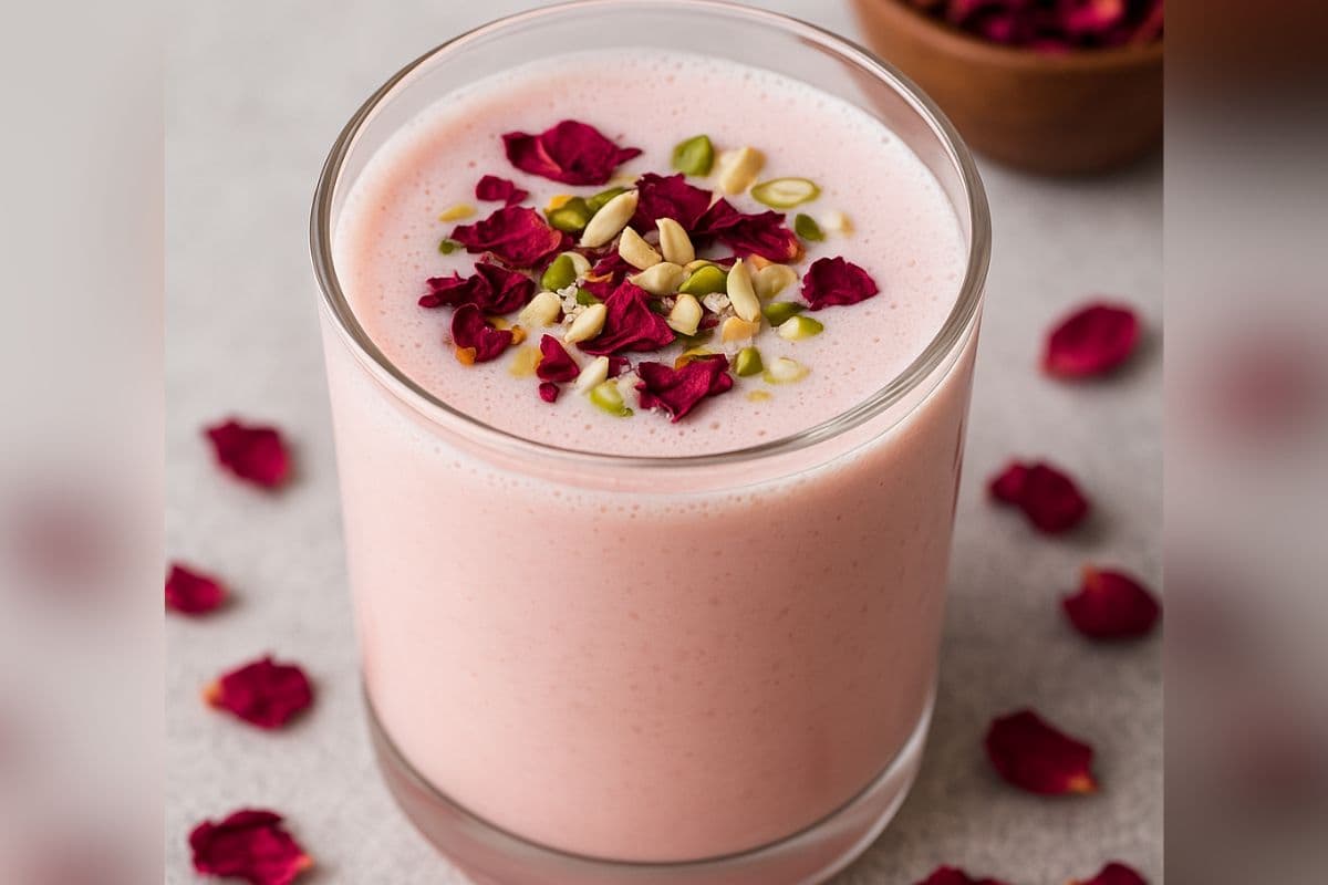 Rose Thandai Recipe: हर घूंट में है इश्क की ठंडक, घर में आसानी से बनाएं गुलाब की ठंडाई  