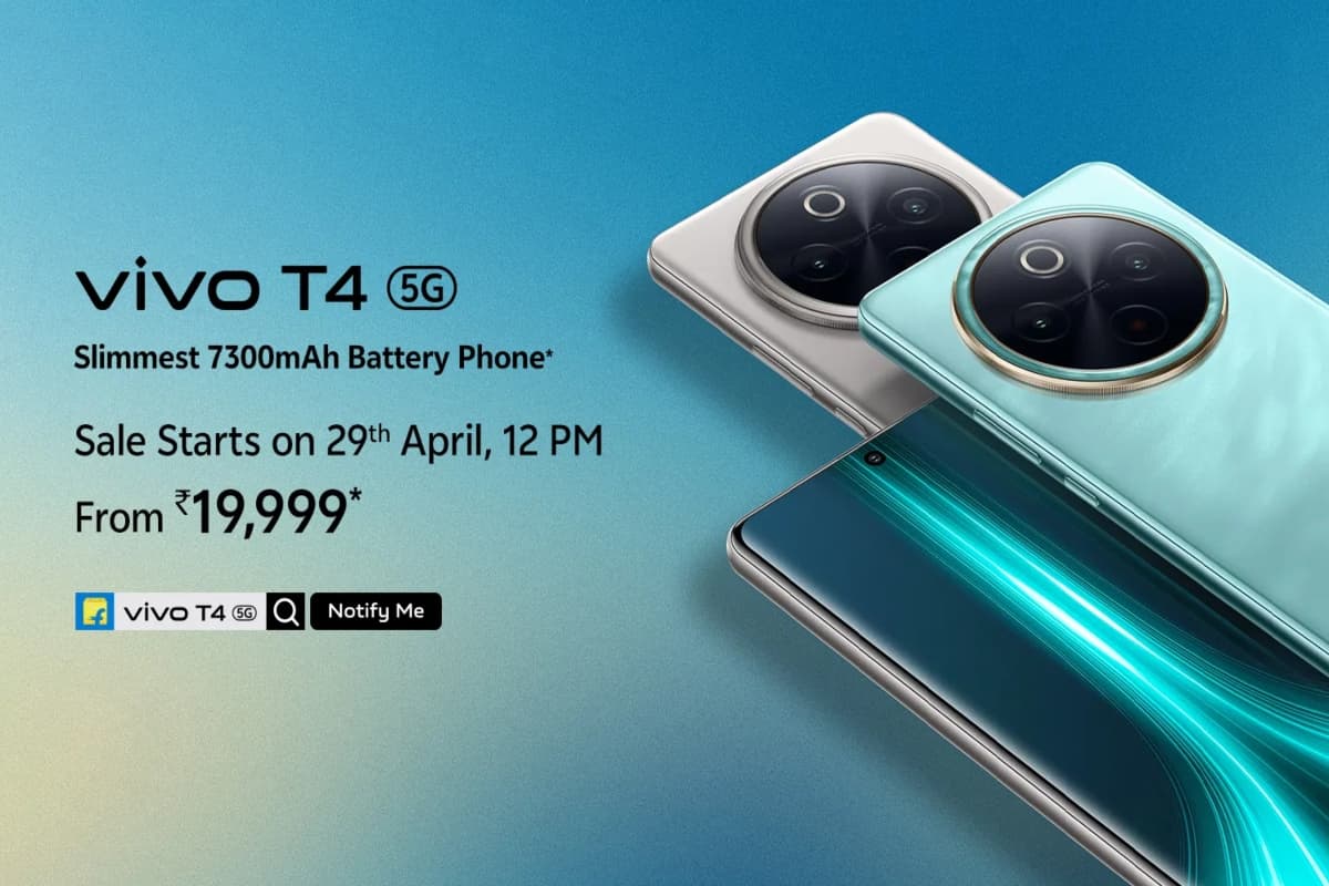 Vivo T4 5G हुआ लॉन्च: 7300mAh बैटरी, 90W चार्जिंग और 50MP कैमरा वाला सुपरफोन