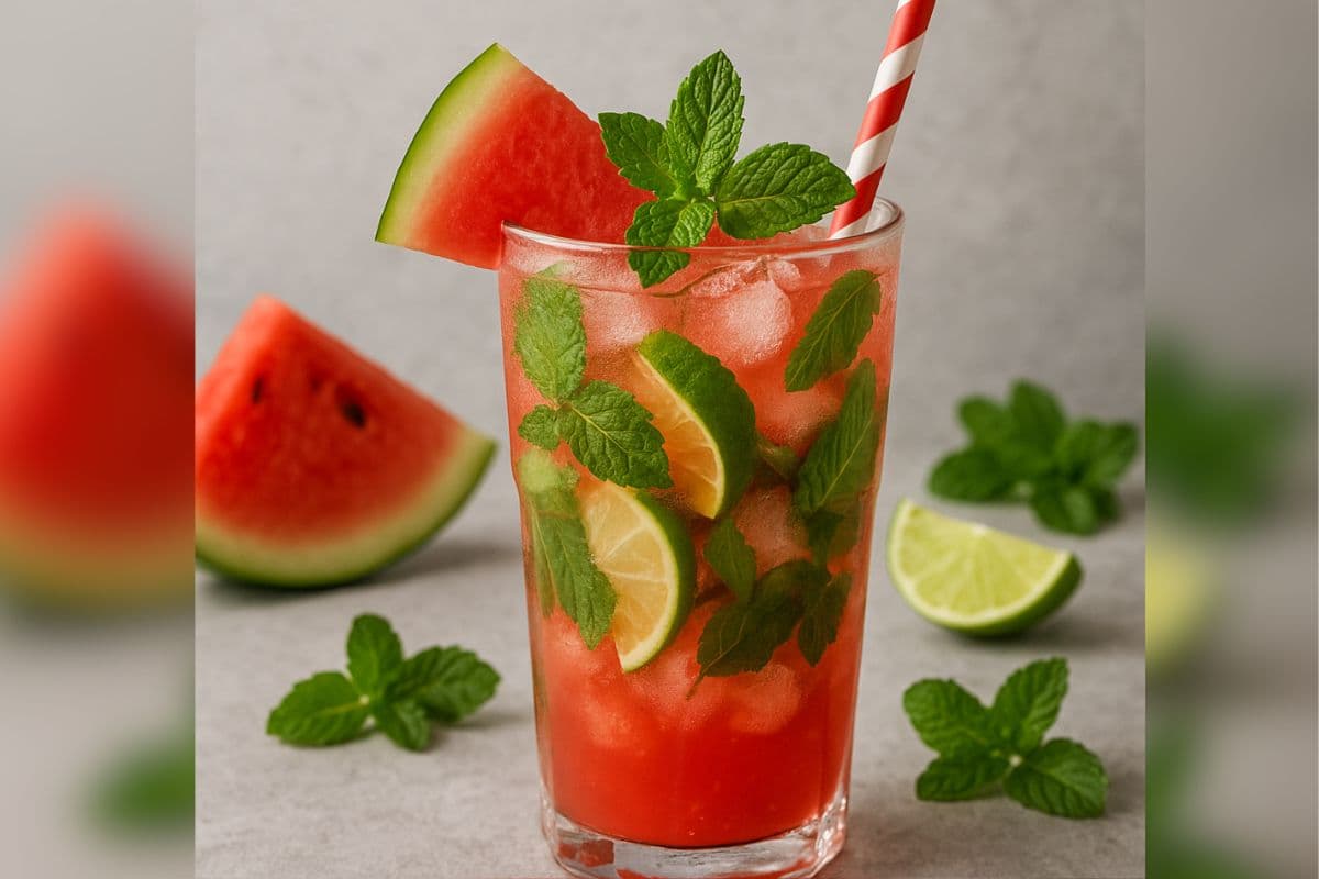 Watermelon Mojito Recipe: चिलचिलाती गर्मी और धूप में चाहिए ठंडक? तो ट्राई करें वाटरमेलन मोजिटो