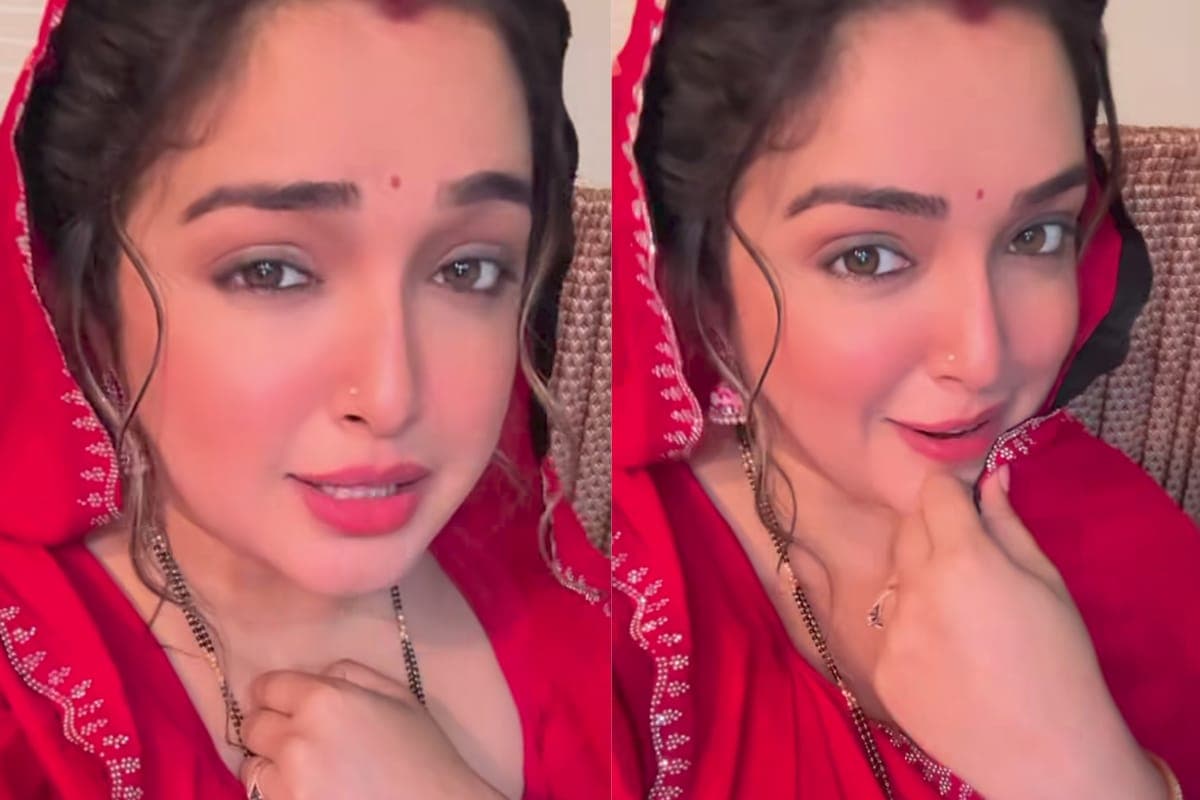 Bhojpuri: आम्रपाली दुबे का एक वीडियो हुआ वायरल, लाल साड़ी में इंटरनेट पर लगा रही है आग