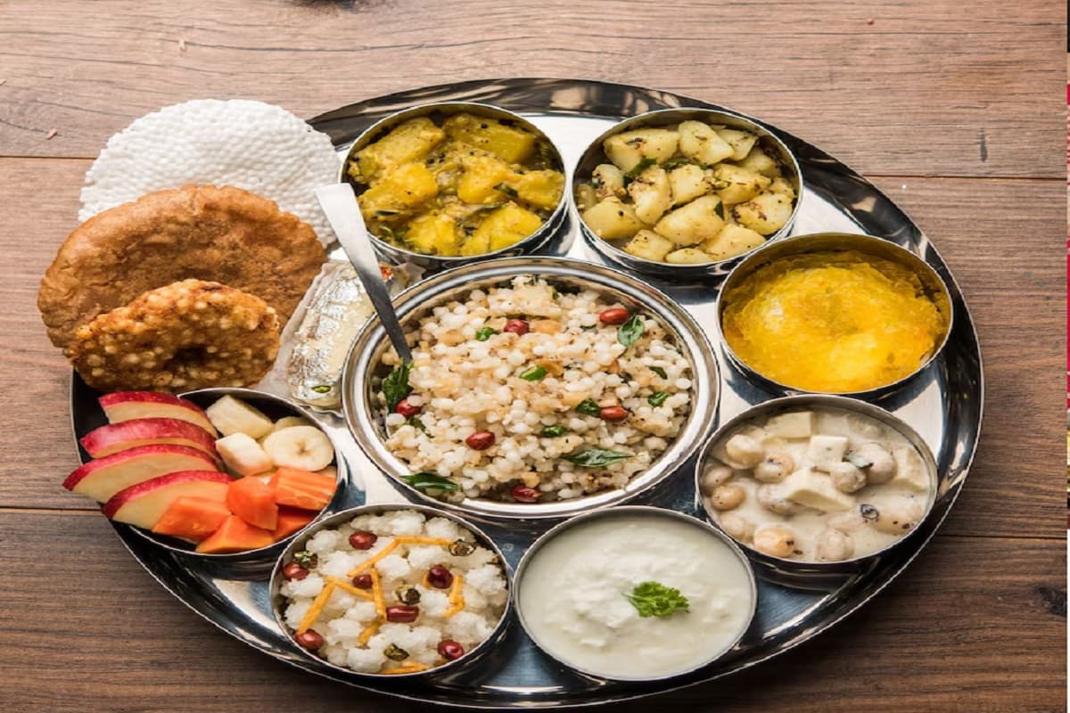 व्रत की थाली