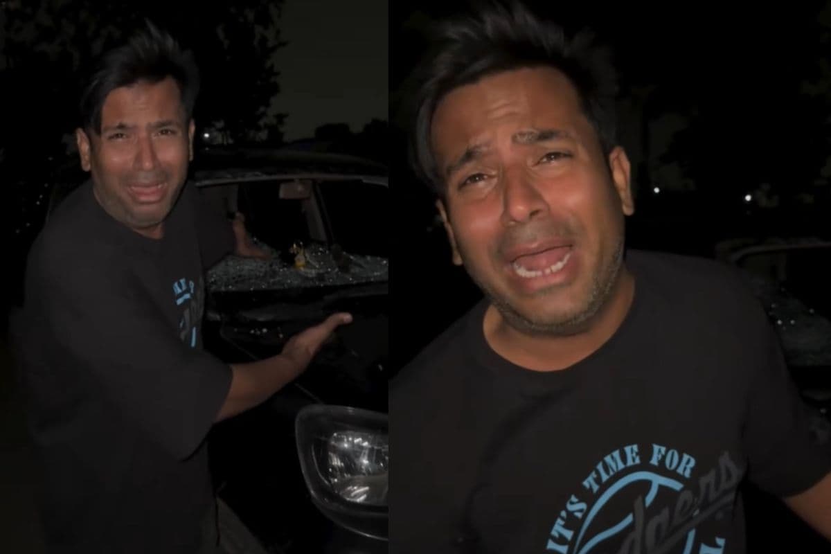 Puneet Superstar की चलती गाड़ी पर हुआ जानलेवा हमला, अब रोते हुए यूट्यूबर का वीडियो वायरल