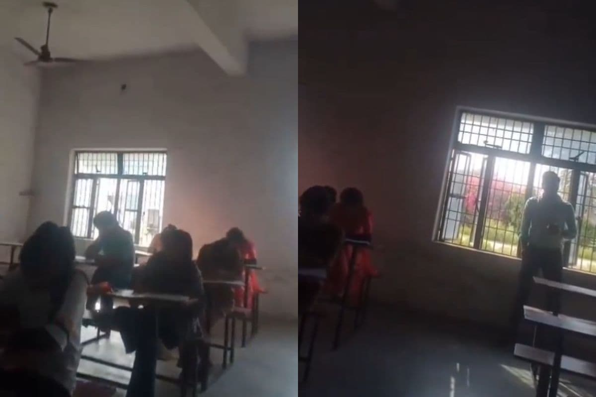 एग्जाम हॉल बना नकल सेंटर; खुलेआम मोबाइल से उत्तर बता रहे शिक्षक, वीडियो वायरल