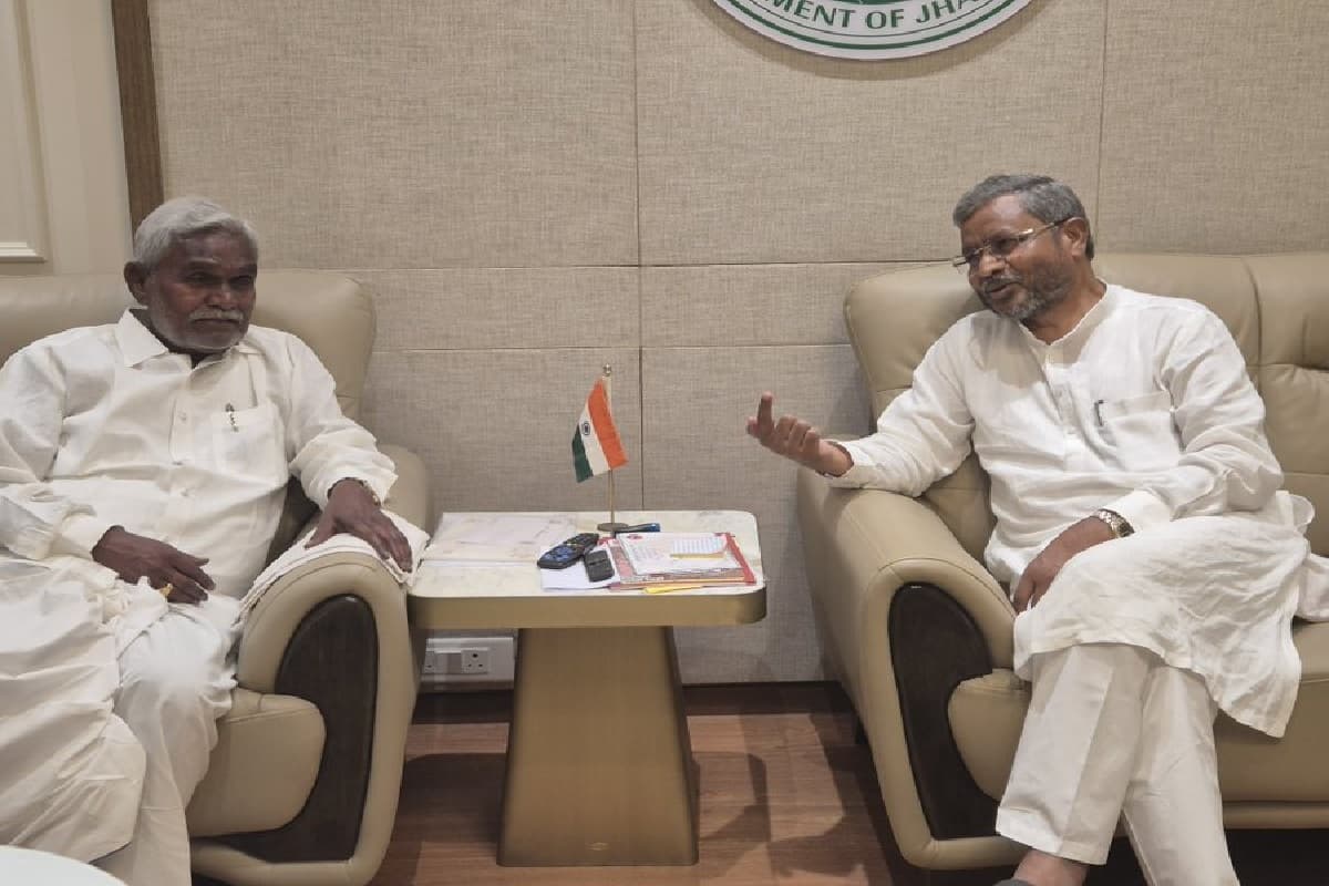 Champai Soren and Babulal Marandi