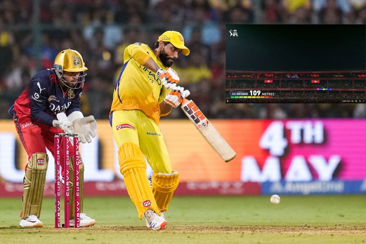 IPL 2025 का सबसे लंबा छक्का, रवींद्र जडेजा ने तारा बना दी गेंद, Video में देखें कहां तक गई