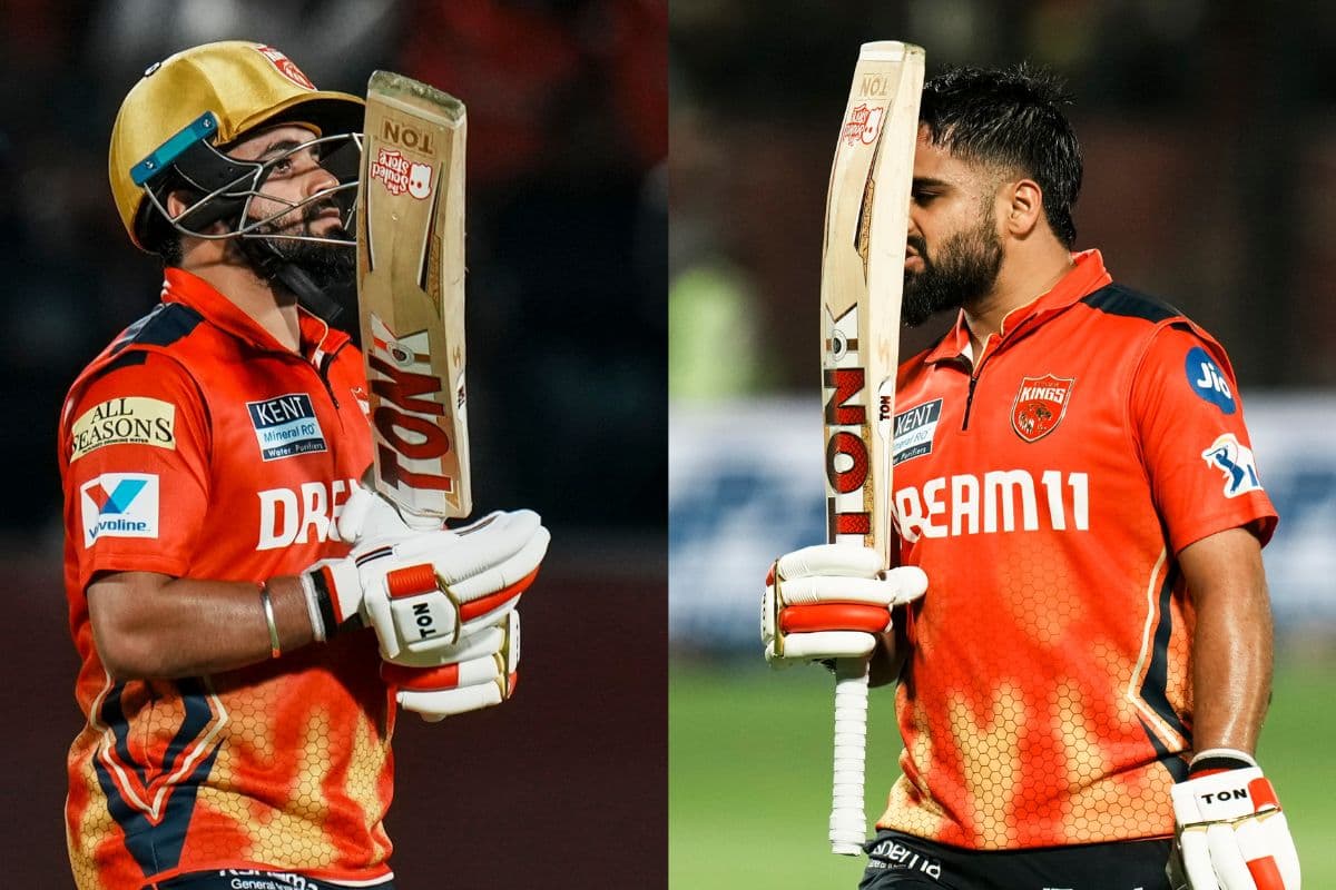 Prabhsimran Singh During LSG vs PBKS match IPL 2025.