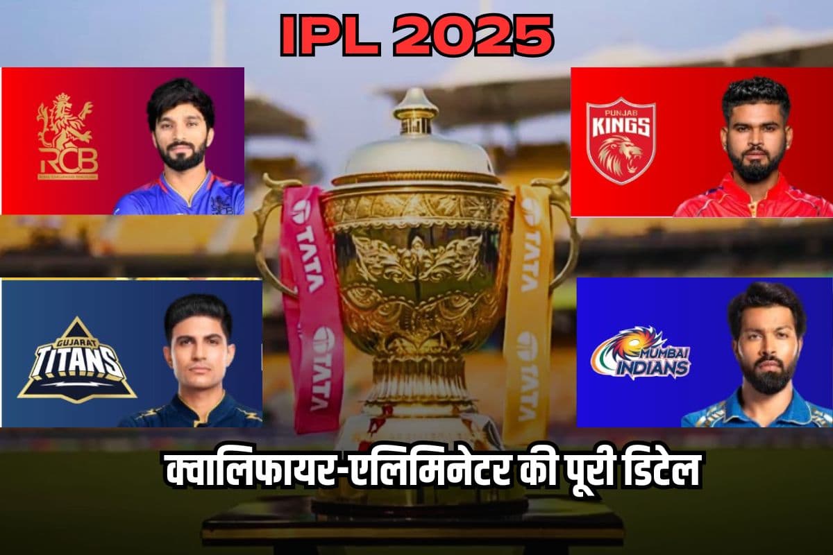 IPL 2025 Playoffs Qualifier Eliminator and Final Team and Full Schedule