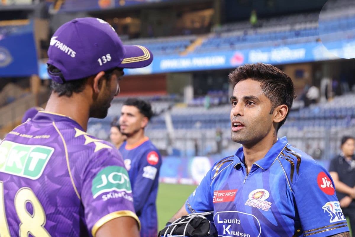 Angkrish Raghuvanshi with Suryakumar Yadav.