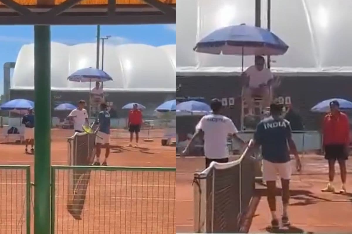 Pakistan Tennis player ugly behaviour with Indian.