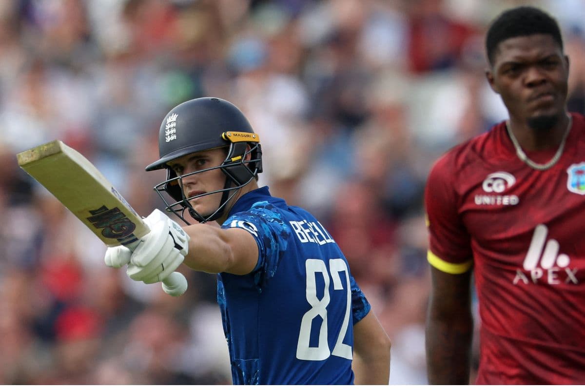 Jacob Bethell vs West Indies.