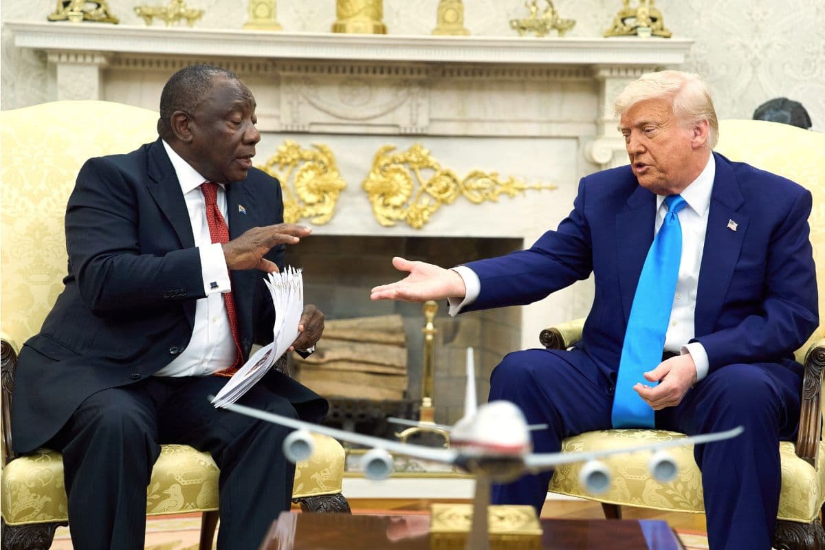 Donald Trump Angry Video Viral: डोनाल्ड ट्रंप का तू-तू, मैं-मैं, वीडियो देखें, दक्षिण अफ्रीका का भूमि कानून क्या है?