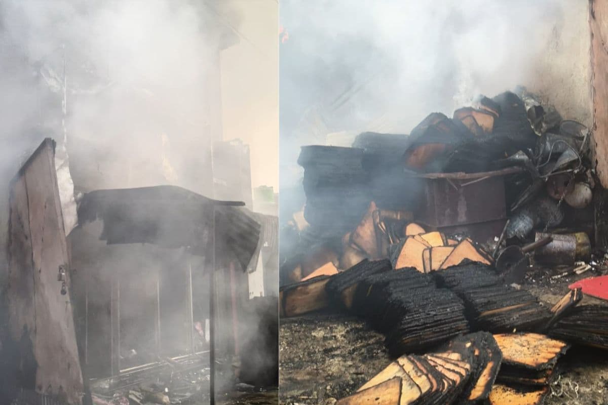 Fire in Ranchi: कोकर की फर्नीचर फैक्ट्री में लगी भीषण आग, धुआं-धुआं हुआ आसमान