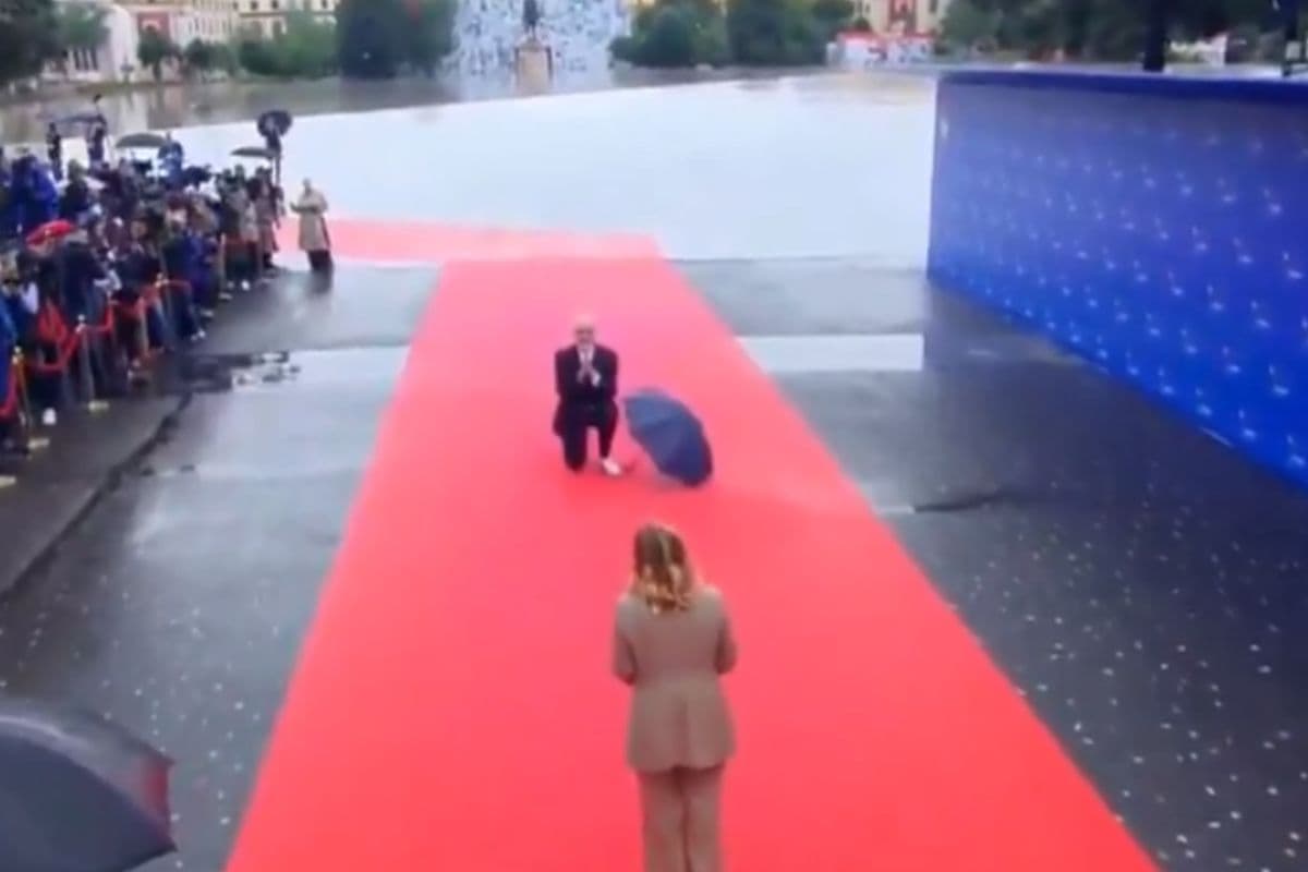 Giorgia Meloni Grand Welcome