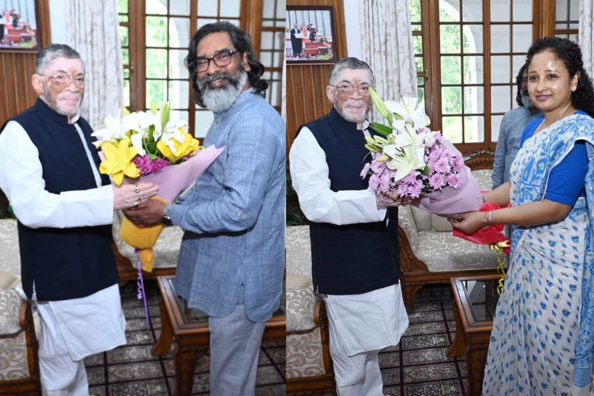 कल्पना सोरेन संग राजभवन पहुंचे सीएम हेमंत सोरेन, राज्यपाल संतोष कुमार गंगवार से क्या हुई बात?