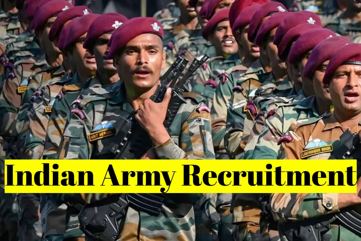 Indian Army Recruitment 2025: भारतीय सेना में बंपर बहाली, सैलरी 1.2 लाख, तुरंत कर लें अप्लाई
