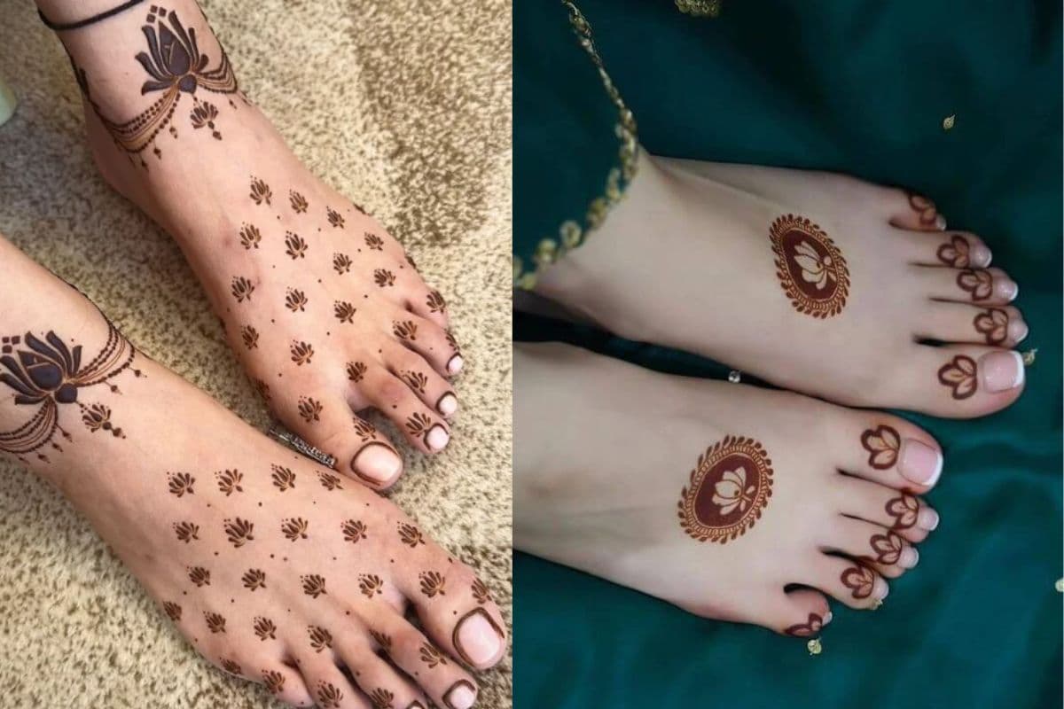 MINIMAL FOOT Mehendi Design