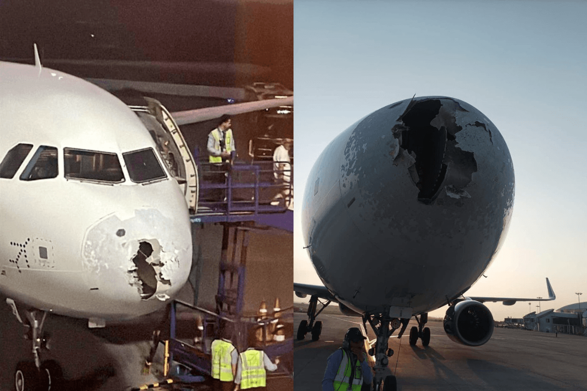 ओलों की चपेट में आई IndiGo फ्लाइट, TMC सांसद ने कहा- लगा मौत आ गई