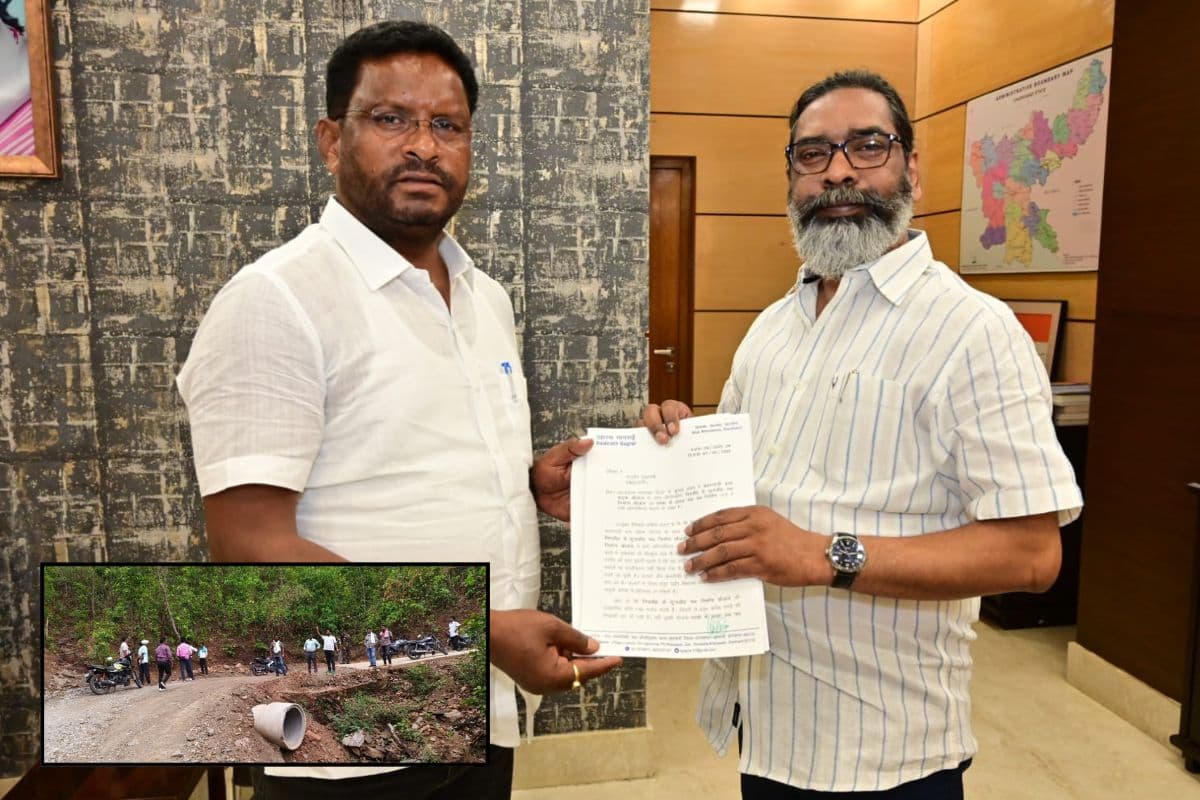 सड़क निर्माण में अनियमितता बरतने का आरोप, विधायक दशरथ गागराई ने CM को सौंपा ज्ञापन