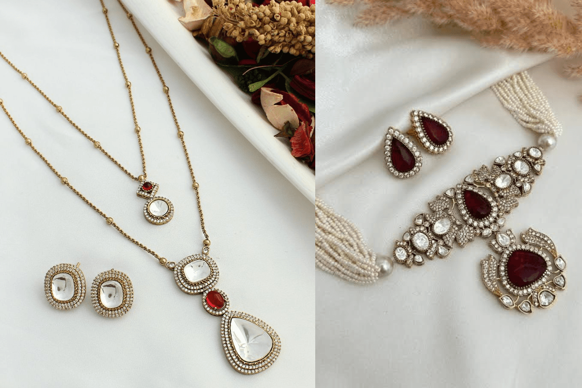 Polki Pendant Chain