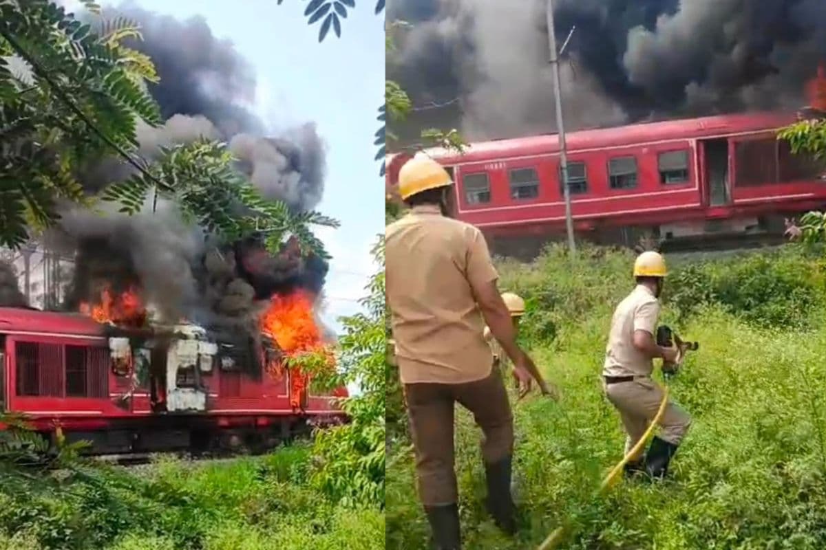 Bihar News: पैसेंजर ट्रेन के इंजन में अचानक लगी भीषण आग, बोगियों से भागने लगे यात्री, मची अफरा-तफरी