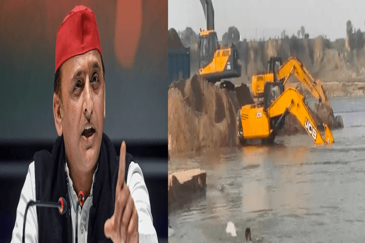 फतेहपुर में यमुना किनारे खुलेआम बालू माफिया का आतंक, अखिलेश यादव ने भाजपा सरकार को घेरा