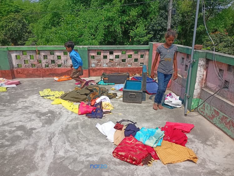 रामपुर लाही में चोरों ने एक घर में की चोरी